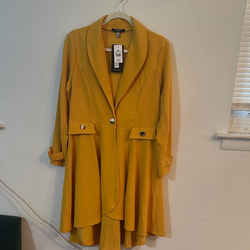 Topshop Mustard Yellow Blazer